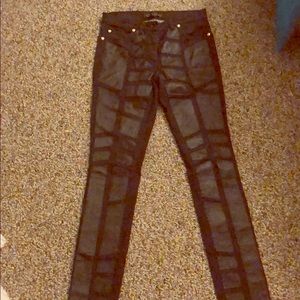 Black skinny Versace jeans.